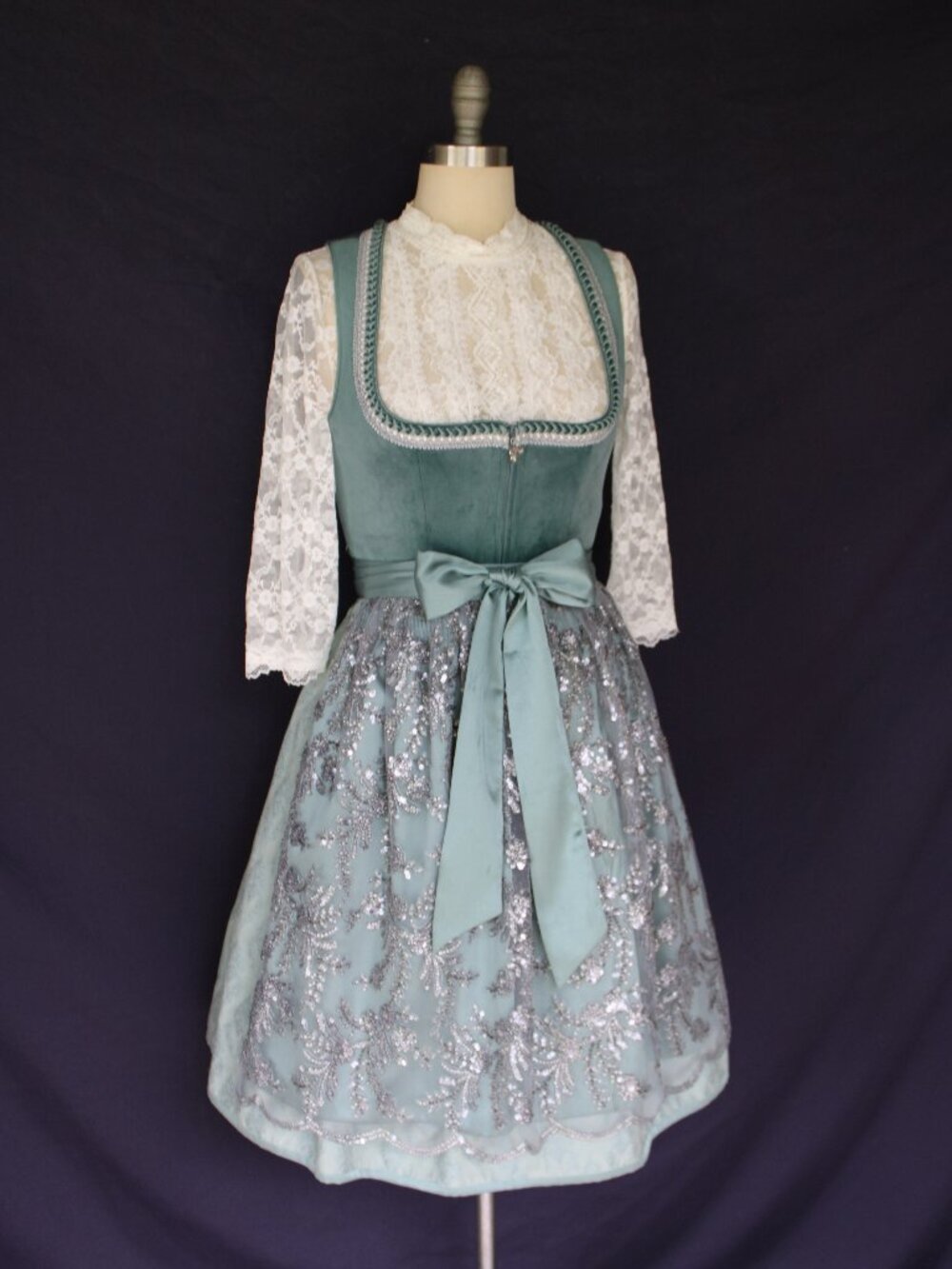 KRUGER Collection October fest German Bavarian Dirndl corset dress top waitress - Picture 8 of 11